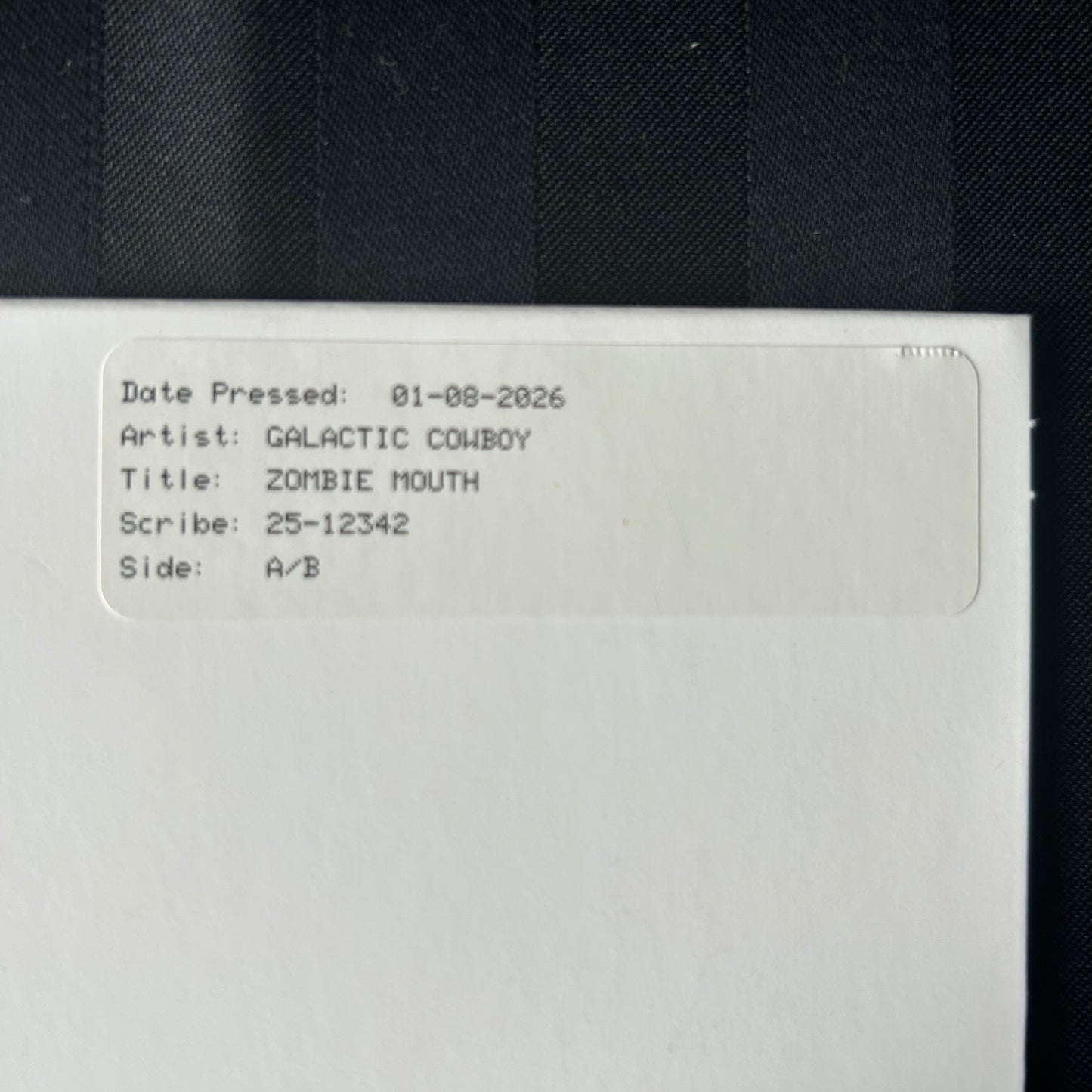 "zombie mouth" Vinyl Test Pressing